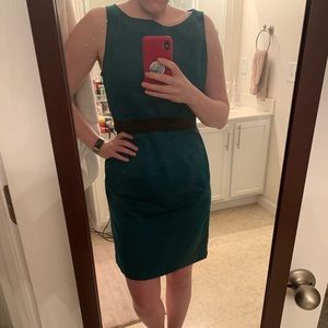 Ann Taylor size 12 Teal sheath cocktail dress